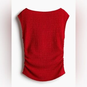 H&M textured Jersey boatneck top, sz L,worn once.
